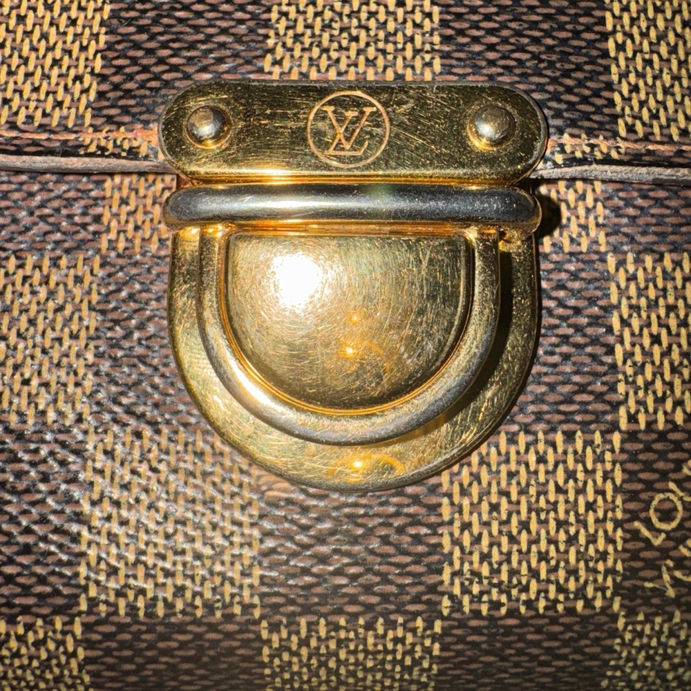 LOUIS VUITTON Brown Tri-Fold Wallet Portefeuille Koala Damier Wallet EUC - Picture 5 of 12